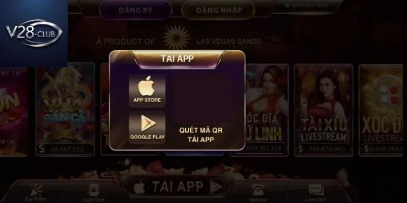 Tải app V28-Club mở ra một sân chơi đầy tiện ích